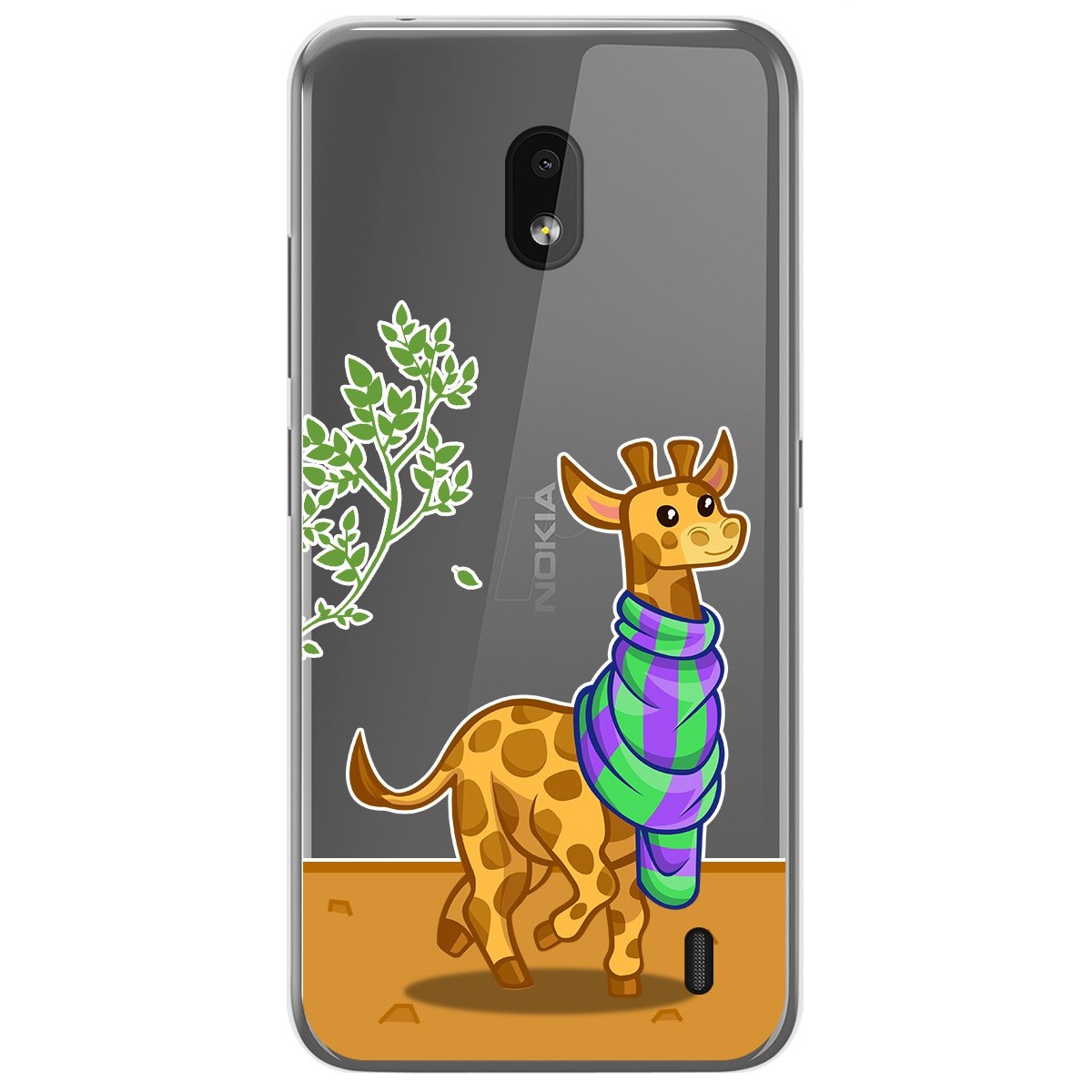 Funda Gel Transparente para Nokia 2.2 diseño Jirafa Dibujos
