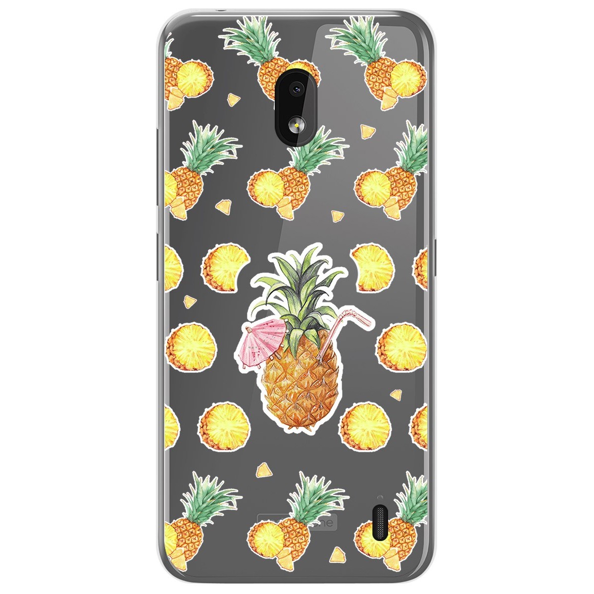 Funda Gel Transparente para Nokia 2.2 diseño Piña Dibujos
