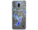 Funda Gel Transparente para Nokia 2.2 diseño Plumas Dibujos