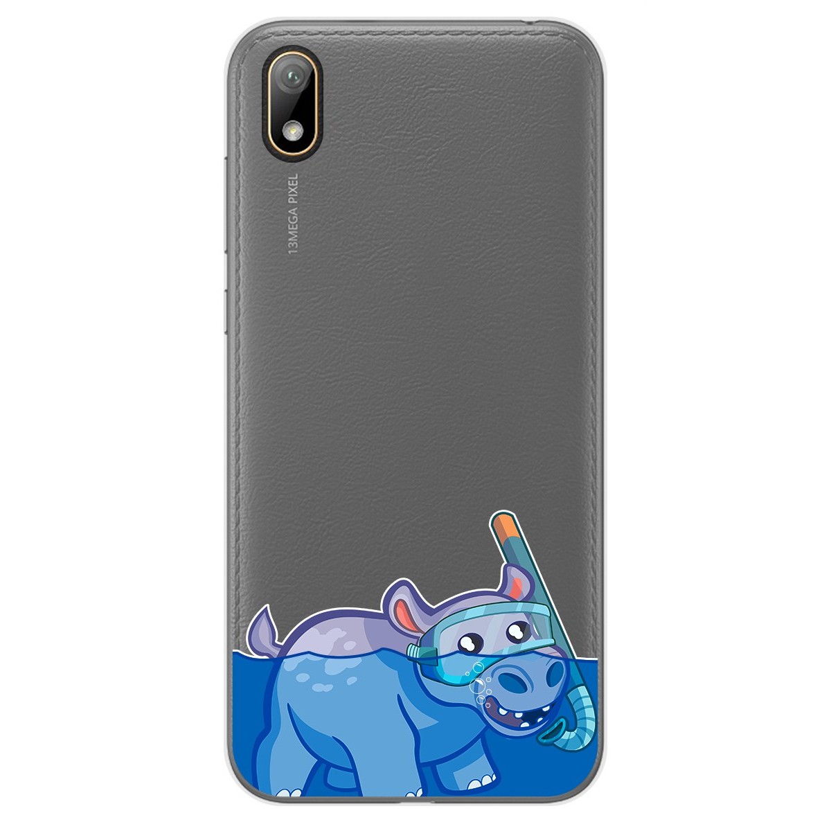 Funda Gel Transparente para Huawei Y5 2019 diseño Hipo Dibujos