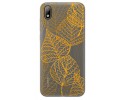 Funda Gel Transparente para Huawei Y5 2019 diseño Hojas Dibujos