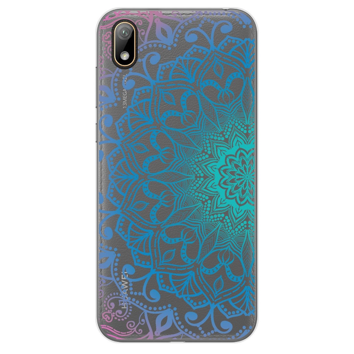Funda Gel Transparente para Huawei Y5 2019 diseño Mandala Dibujos