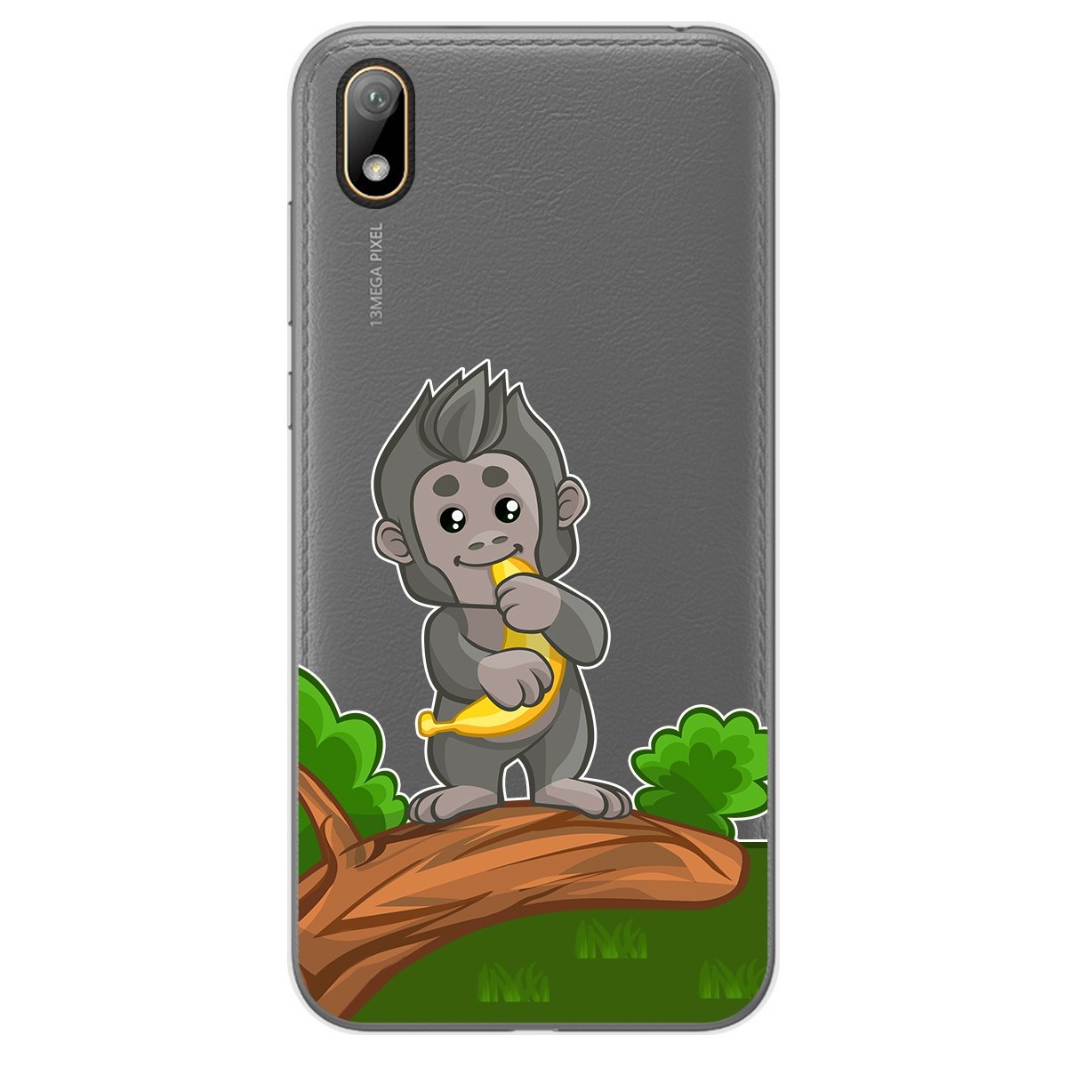 Funda Gel Transparente para Huawei Y5 2019 diseño Mono Dibujos