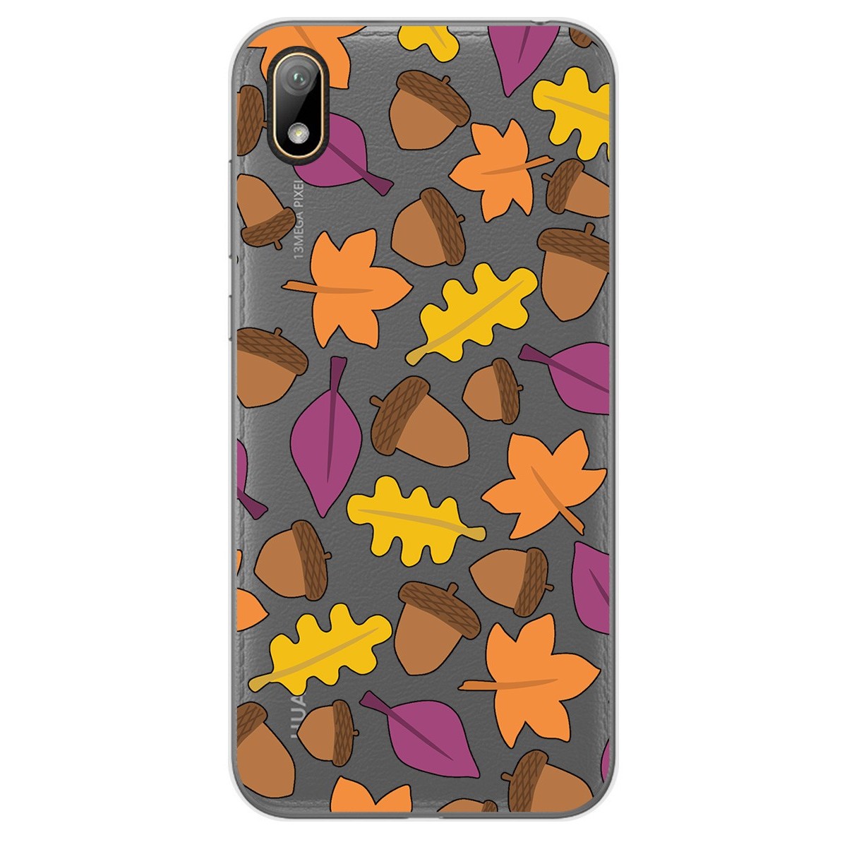 Funda Gel Transparente para Huawei Y5 2019 diseño Otoño Dibujos