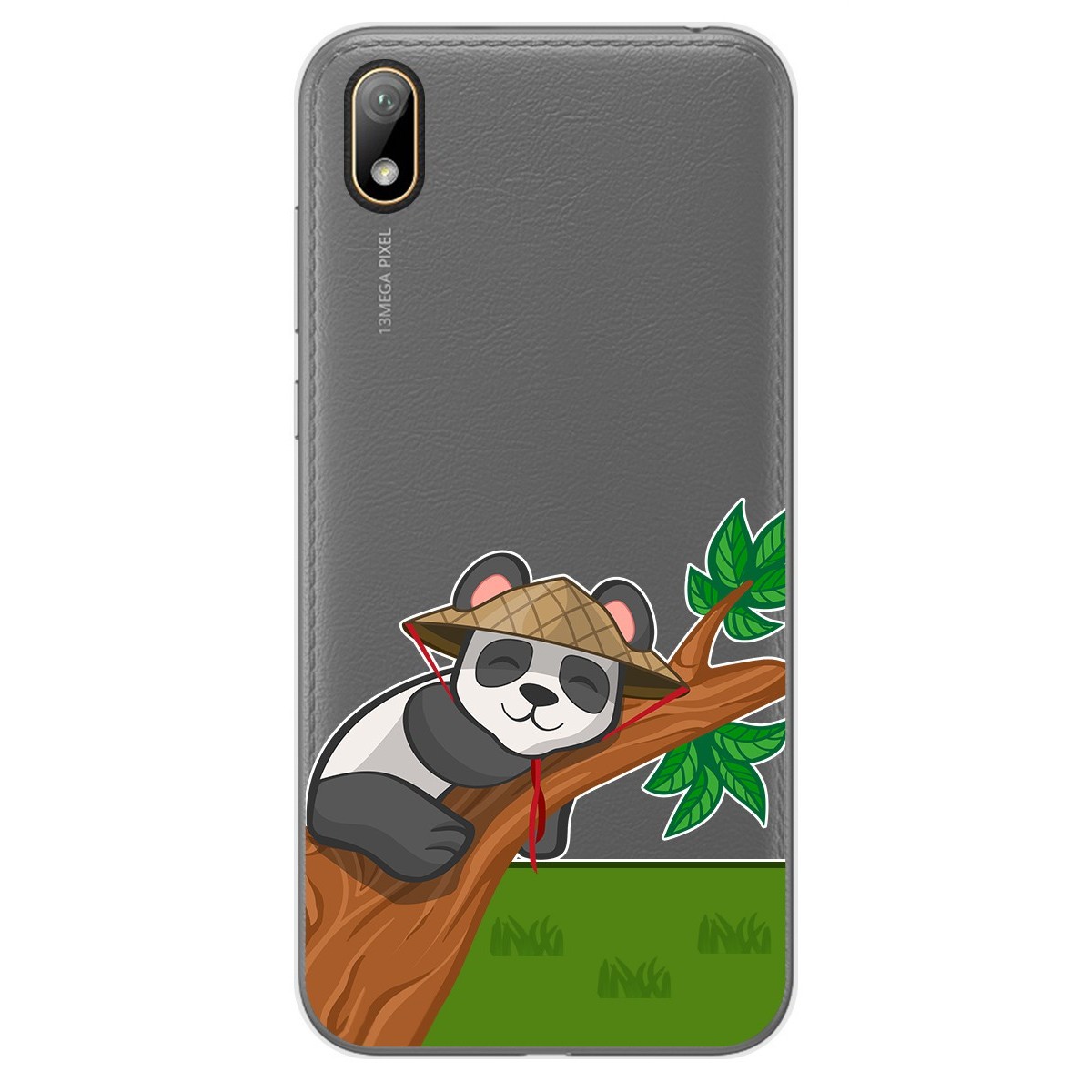 Funda Gel Transparente para Huawei Y5 2019 diseño Panda Dibujos