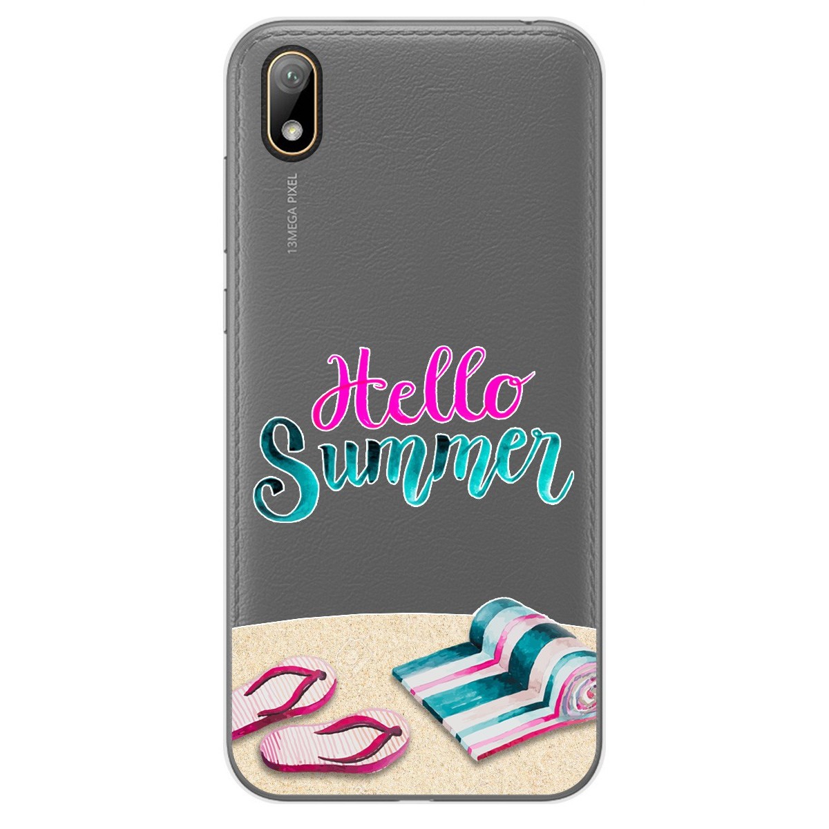 Funda Gel Transparente para Huawei Y5 2019 diseño Summer Dibujos
