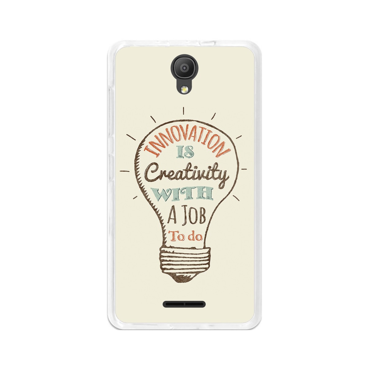 Funda Gel Tpu para Alcatel Pixi 4 (5") 3G Diseño Creativity Dibujos