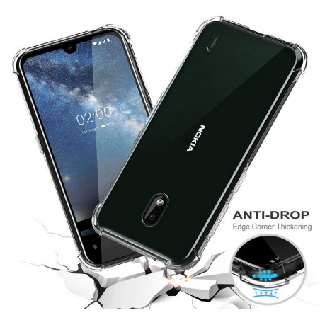 Funda Gel Tpu Anti-Shock Transparente para Nokia 2.2