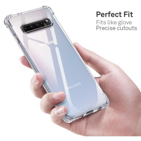 Funda Gel Tpu Anti-Shock Transparente para Samsung Galaxy S10 5G