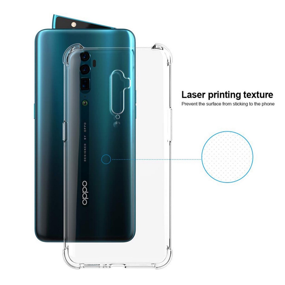 Funda Gel Tpu Anti-Shock Transparente para Oppo Reno 10x Zoom