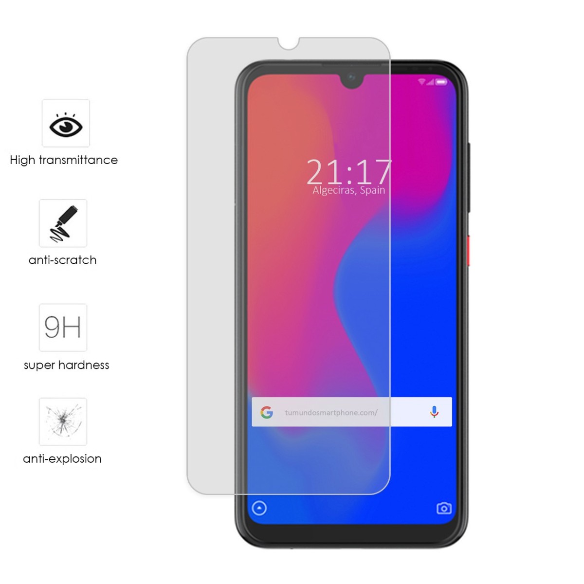 Protector Cristal Templado para Zte Blade A7 2019 Vidrio