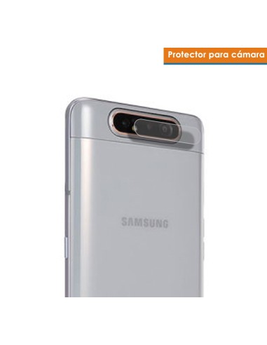 Protector Cristal Templado Cámara Trasera para Samsung Galaxy A80 Vidrio