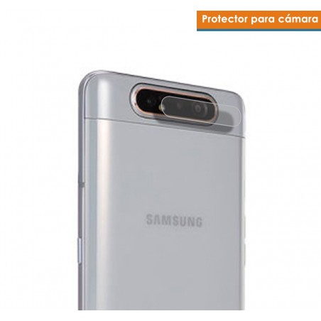 Protector Cristal Templado Cámara Trasera para Samsung Galaxy A80 Vidrio