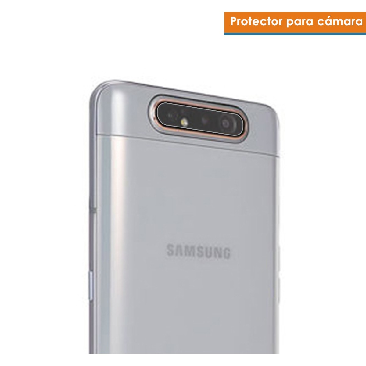 Protector Cristal Templado Cámara Trasera para Samsung Galaxy A80 Vidrio