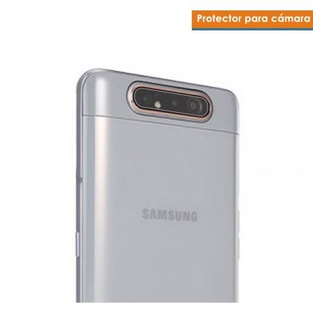 Protector Cristal Templado Cámara Trasera para Samsung Galaxy A80 Vidrio