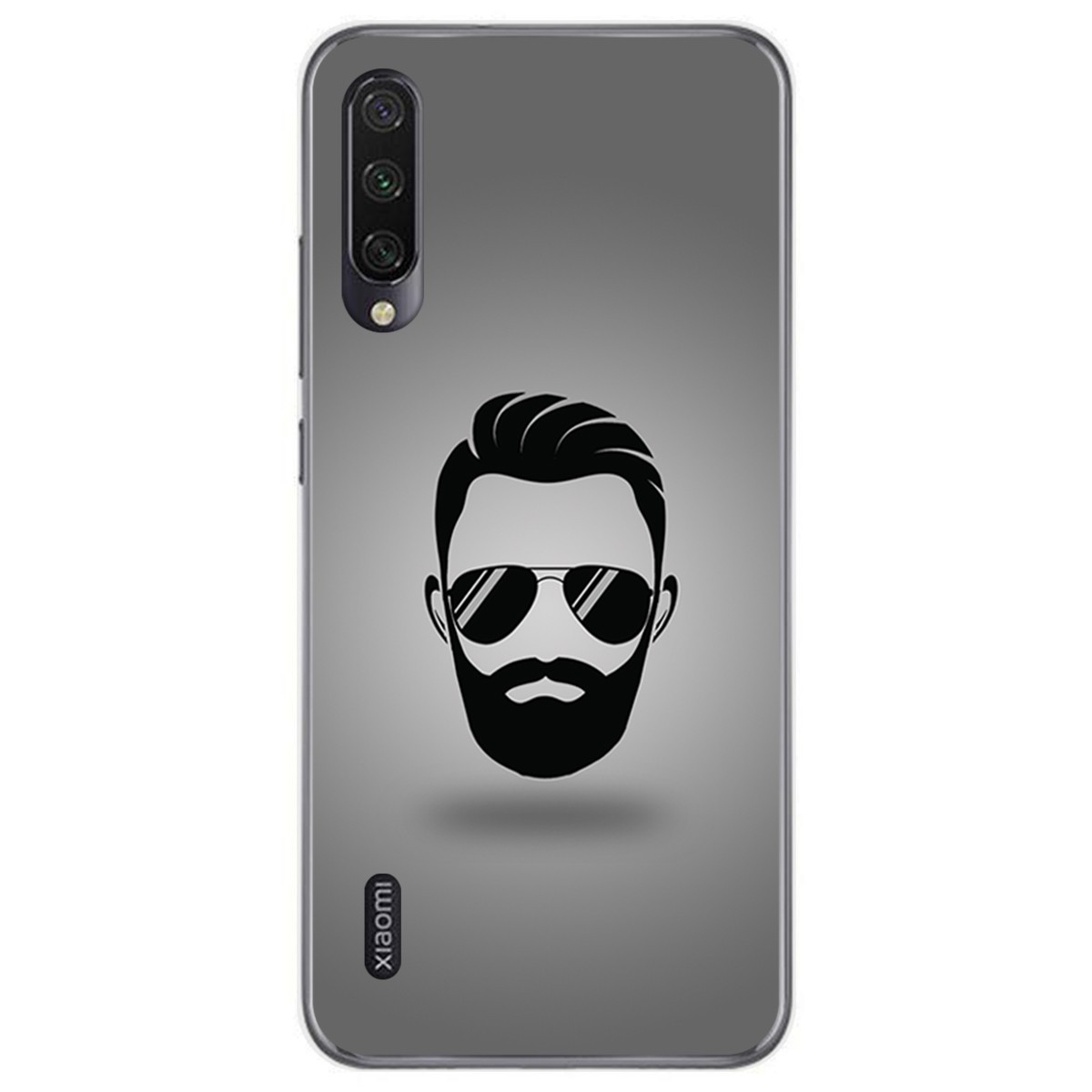 Funda Gel Tpu para Xiaomi Mi A3 diseño Barba Dibujos