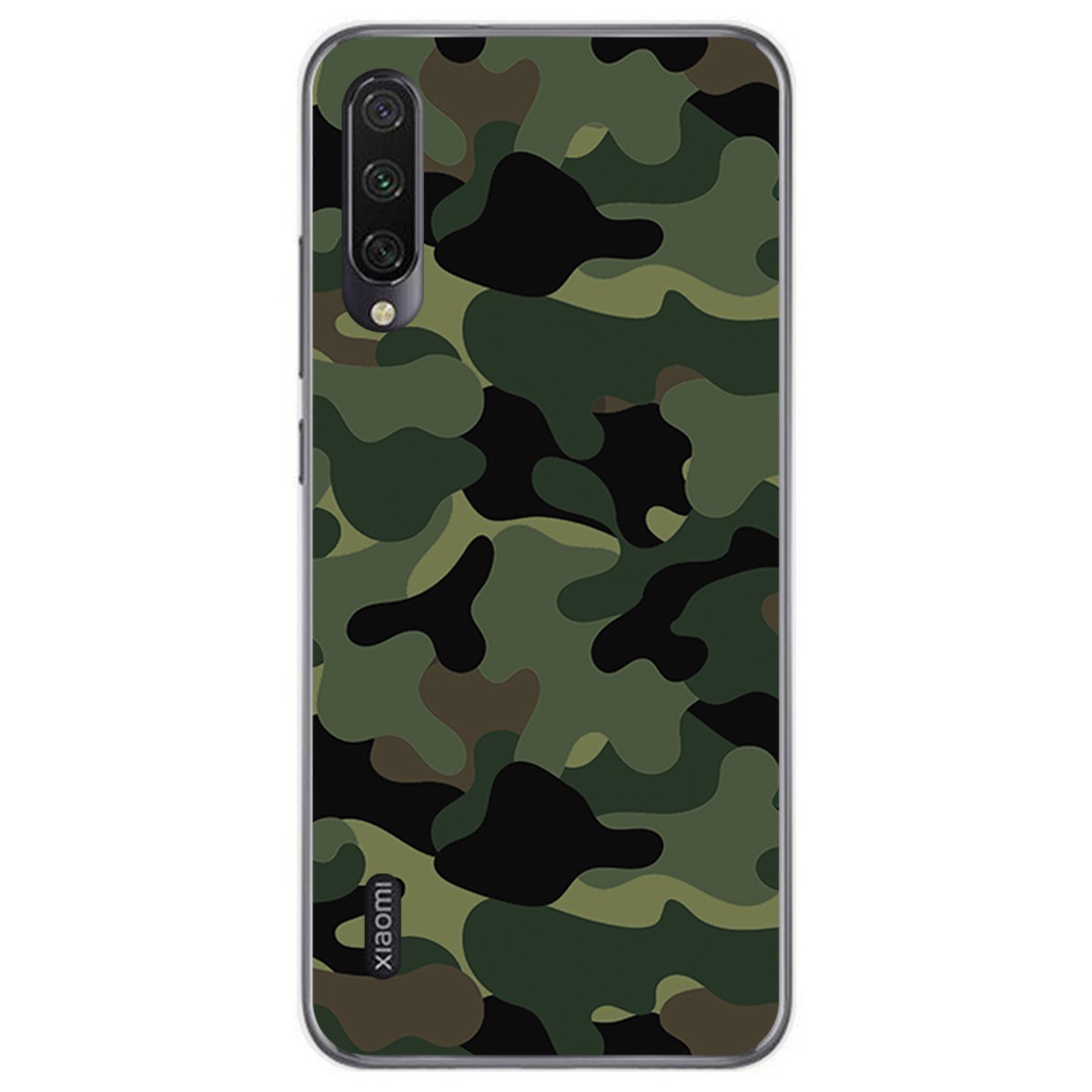 Funda Gel Tpu para Xiaomi Mi A3 diseño Camuflaje Dibujos