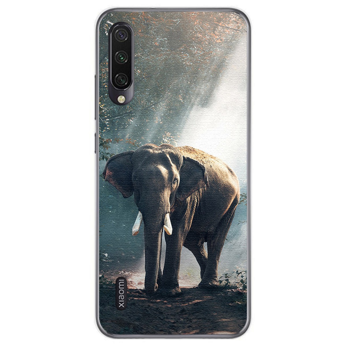 Funda Gel Tpu para Xiaomi Mi A3 diseño Elefante Dibujos