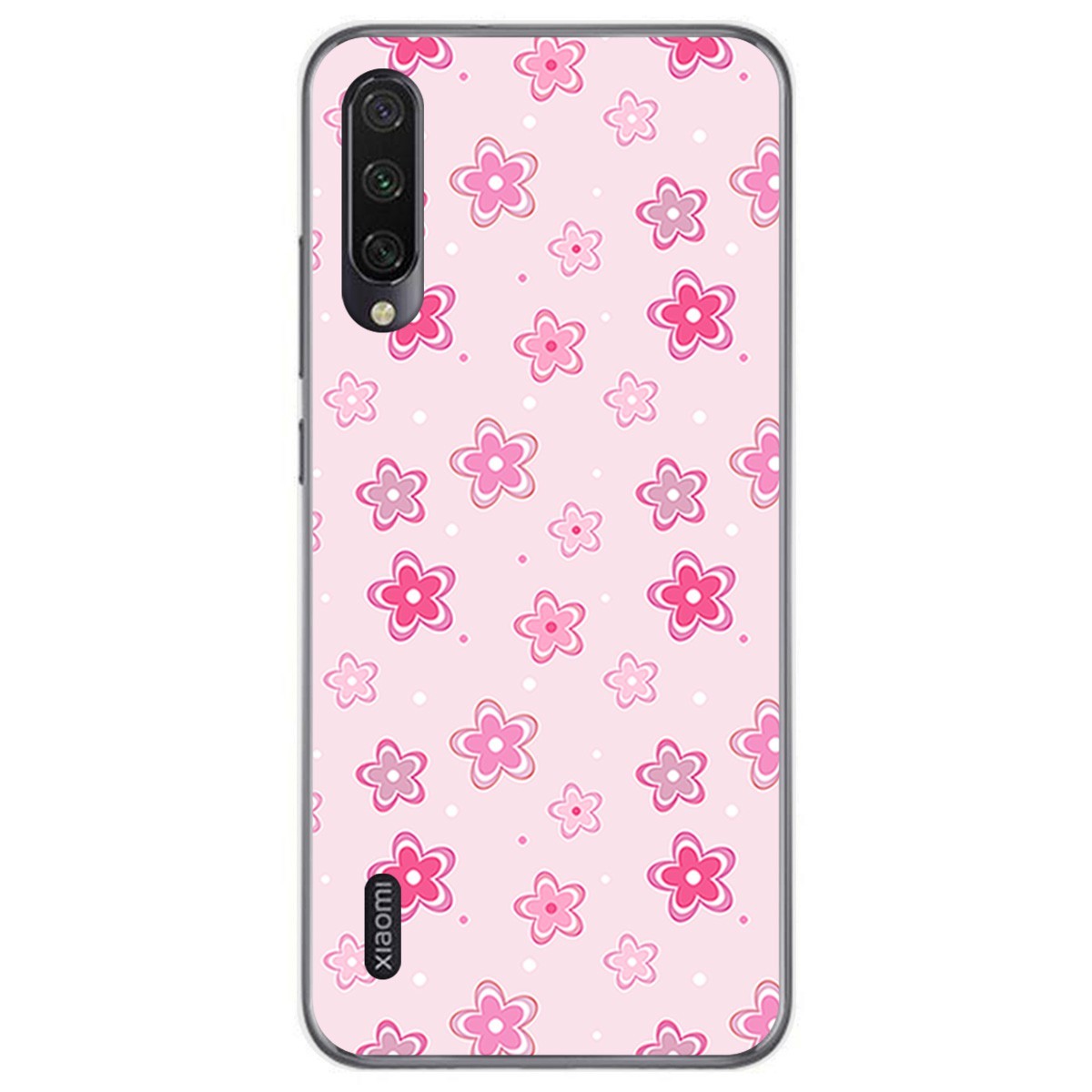 Funda Gel Tpu para Xiaomi Mi A3 diseño Flores Dibujos