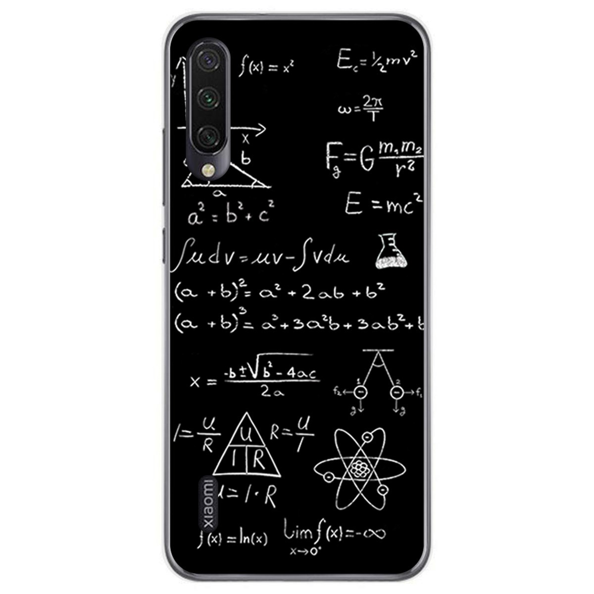 Funda Gel Tpu para Xiaomi Mi A3 diseño Formulas Dibujos