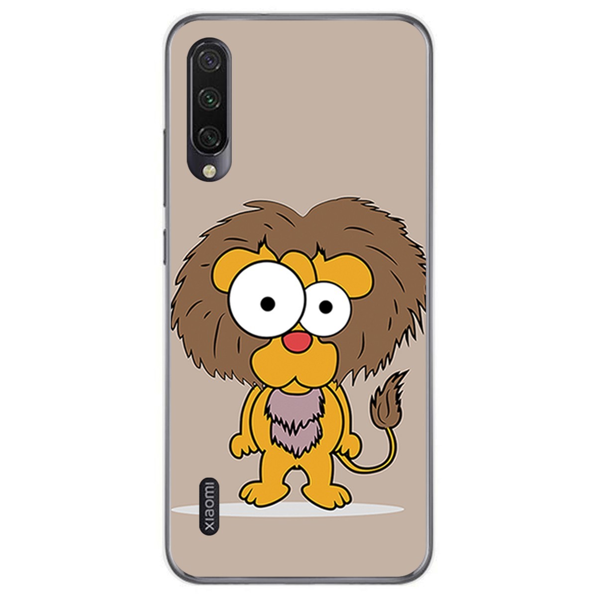 Funda Gel Tpu para Xiaomi Mi A3 diseño Leon Dibujos