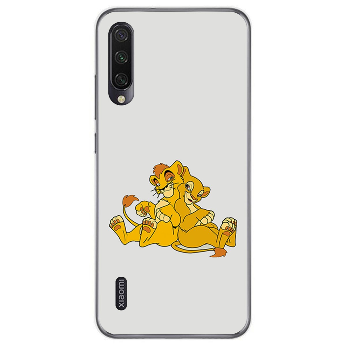 Funda Gel Tpu para Xiaomi Mi A3 diseño Leones Dibujos