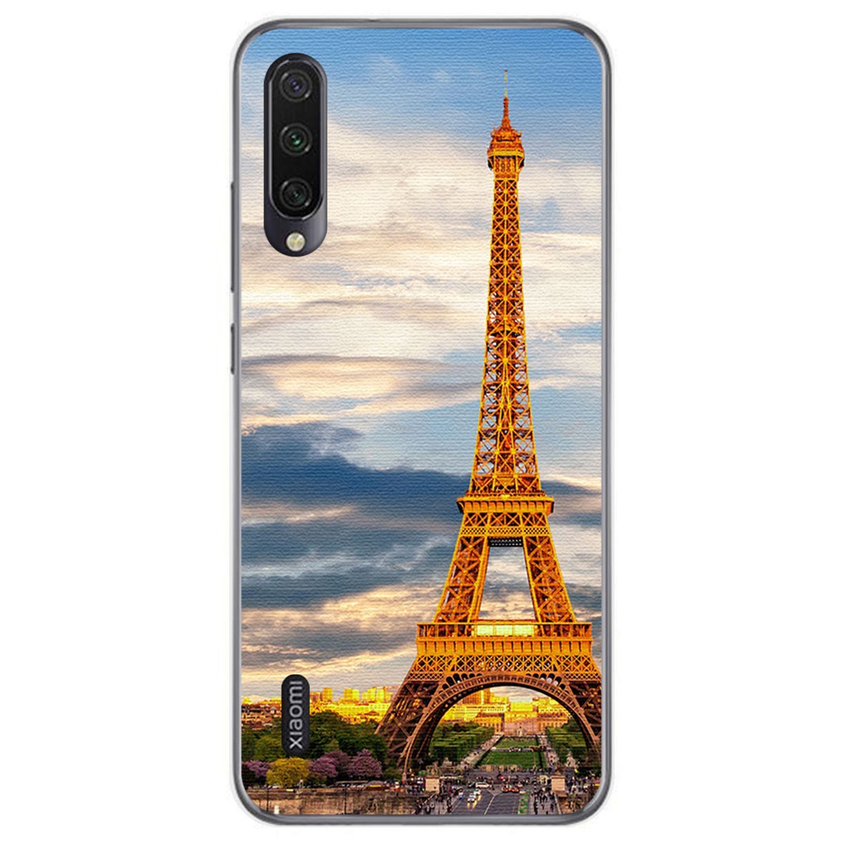 Funda Gel Tpu para Xiaomi Mi A3 diseño Paris Dibujos
