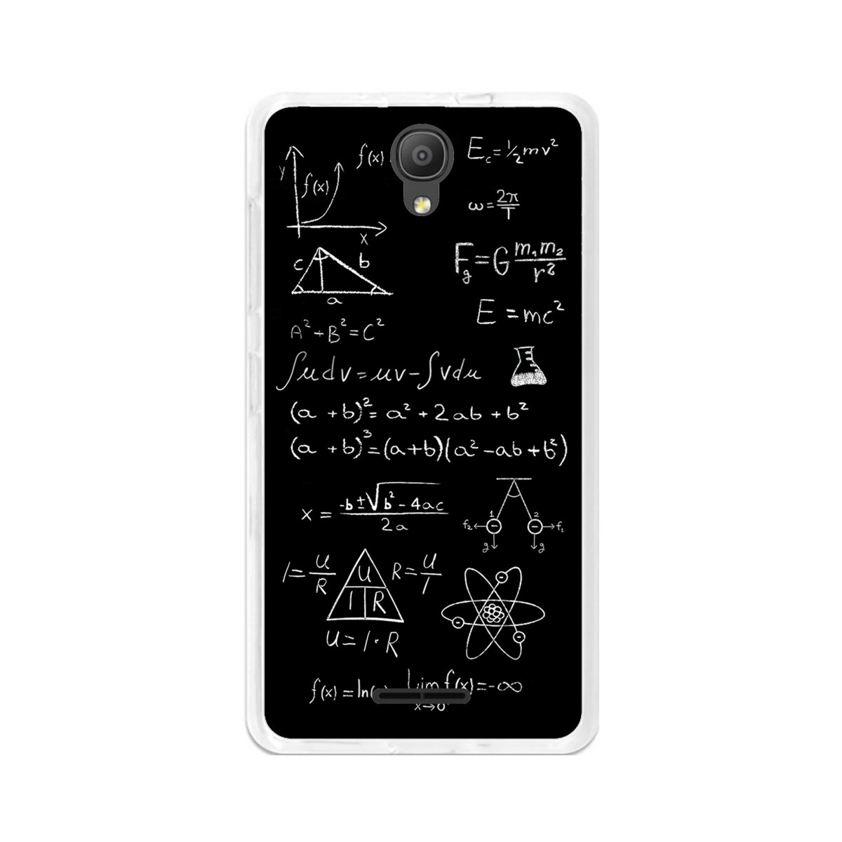Funda Gel Tpu para Alcatel Pixi 4 (5") 3G Diseño Formulas Dibujos