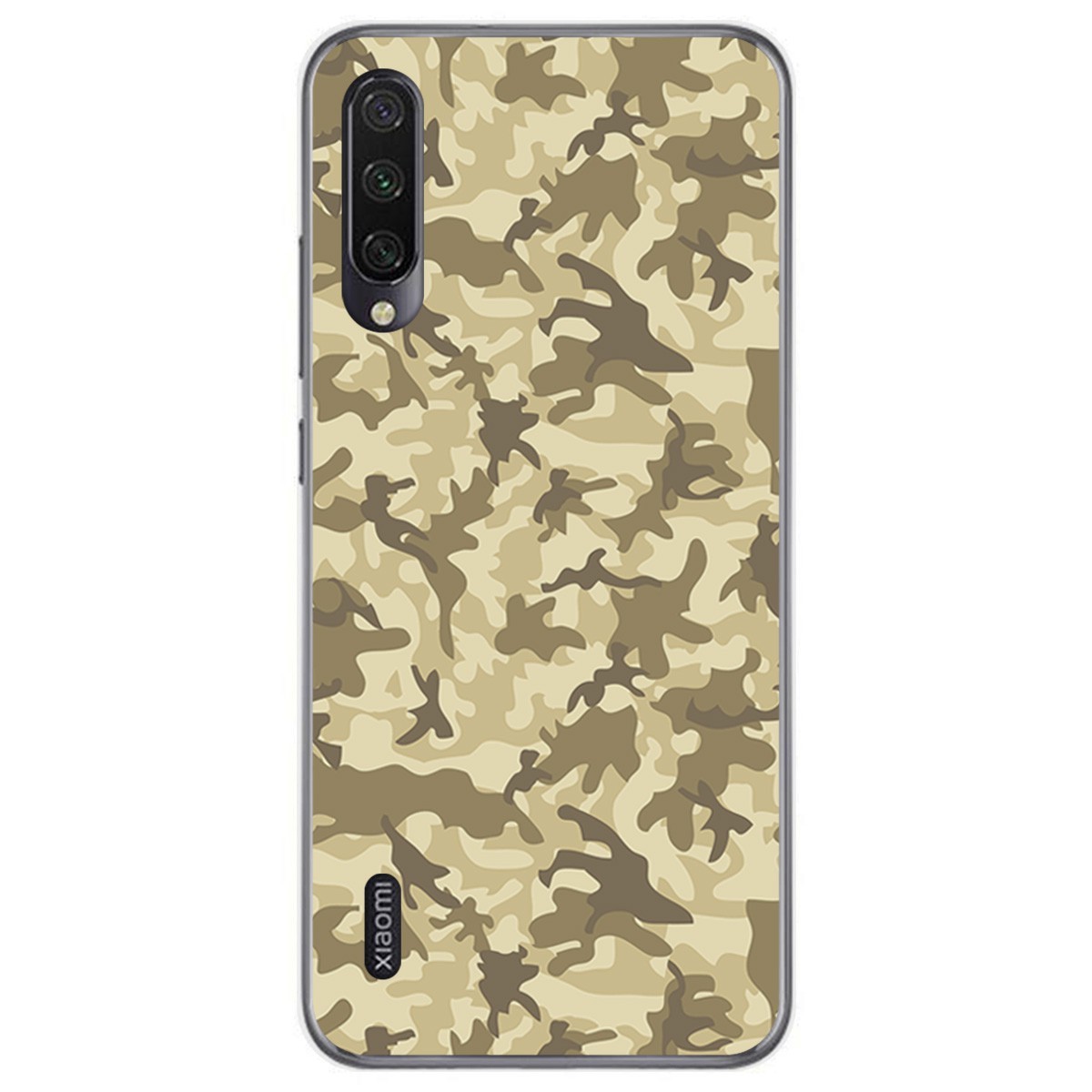 Funda Gel Tpu para Xiaomi Mi A3 diseño Sand Camuflaje Dibujos