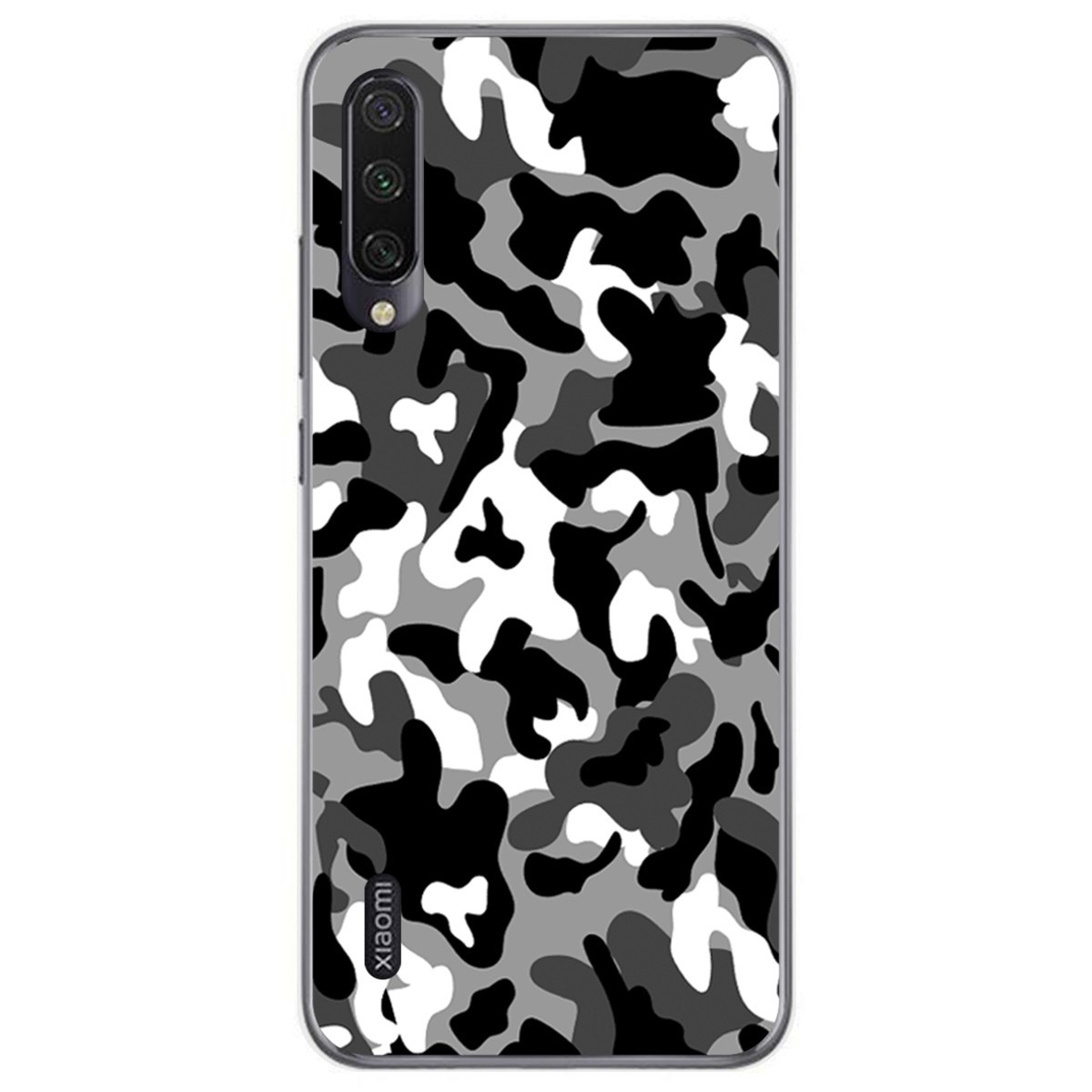 Funda Gel Tpu para Xiaomi Mi A3 diseño Snow Camuflaje Dibujos