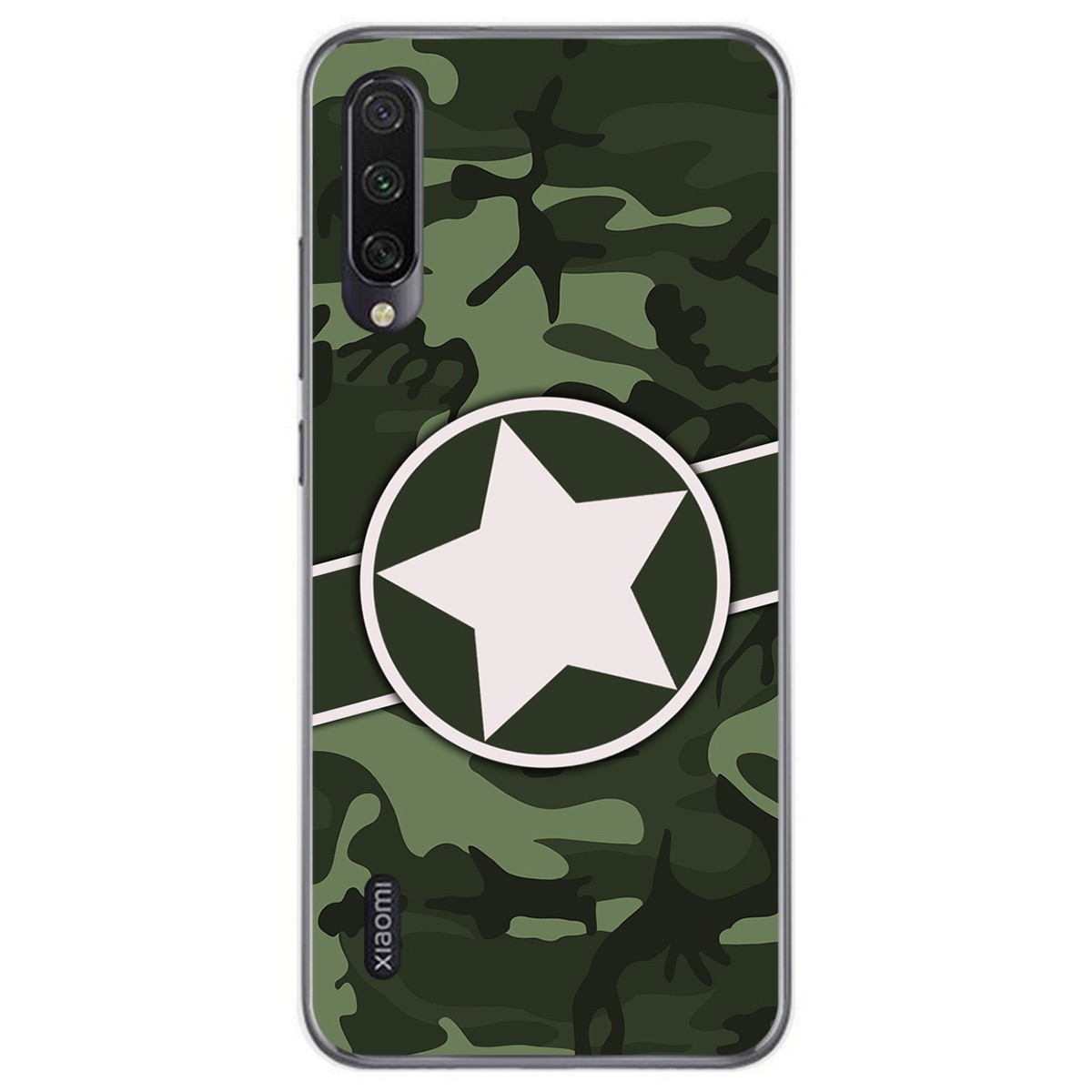 Funda Gel Tpu para Xiaomi Mi A3 diseño Camuflaje 01 Dibujos