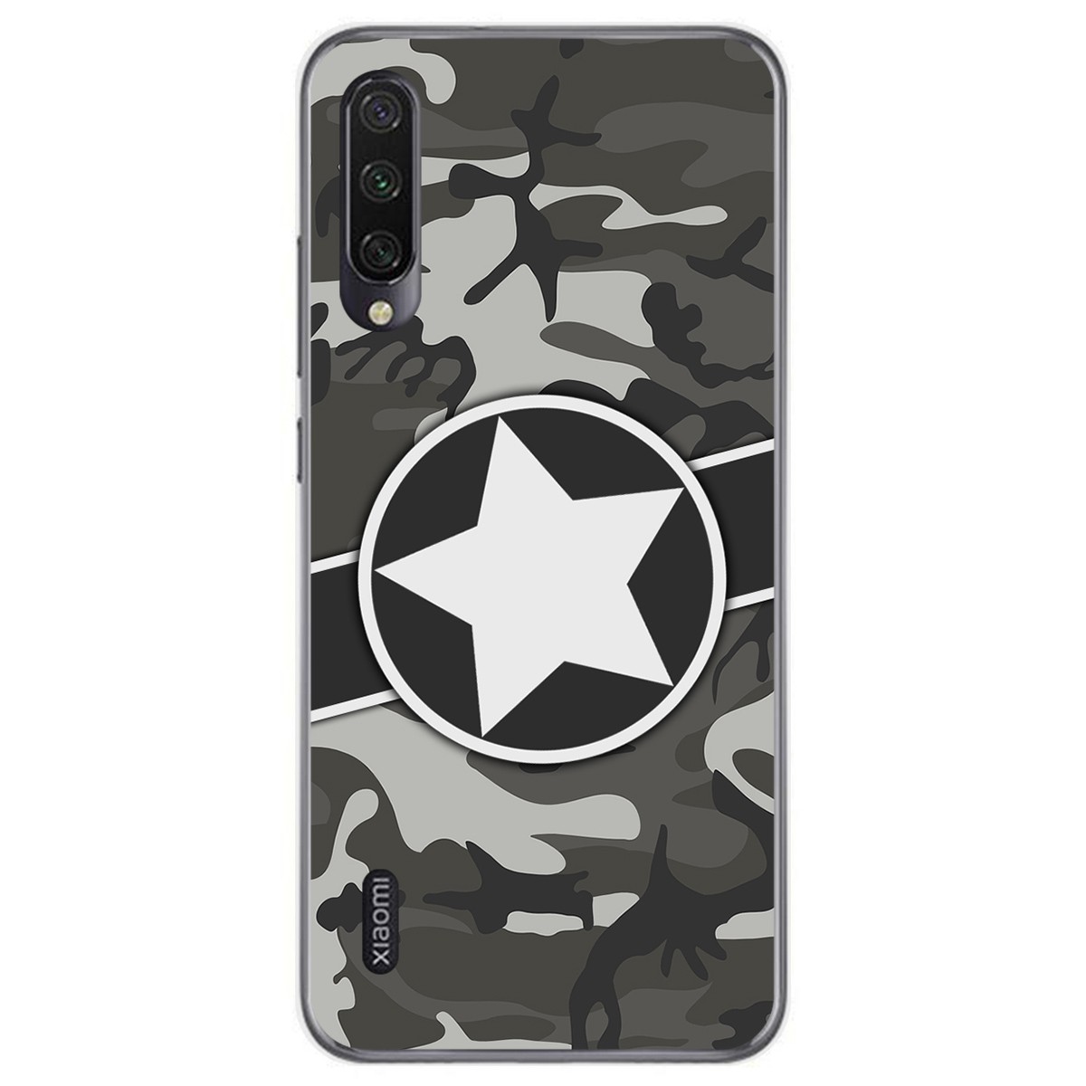 Funda Gel Tpu para Xiaomi Mi A3 diseño Camuflaje 02 Dibujos