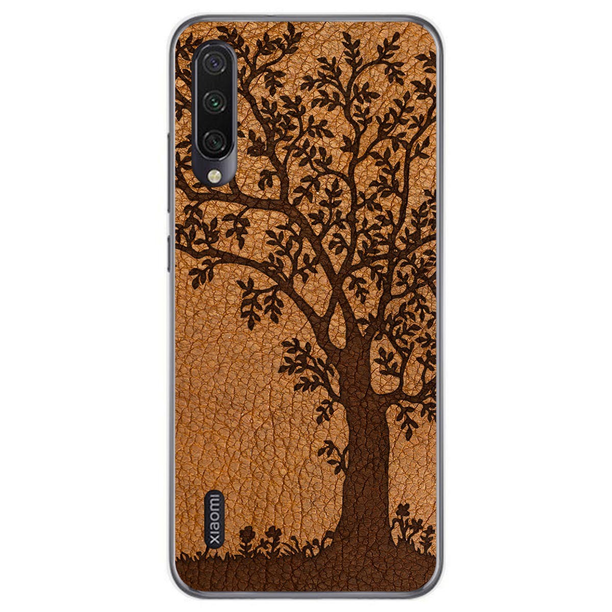 Funda Gel Tpu para Xiaomi Mi A3 diseño Cuero 03 Dibujos