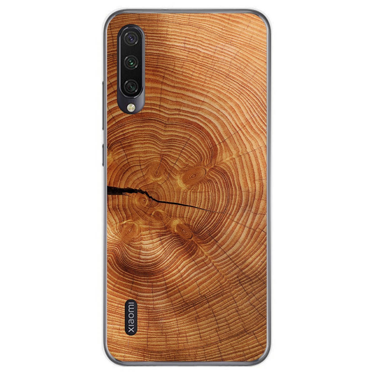 Funda Gel Tpu para Xiaomi Mi A3 diseño Madera 04 Dibujos