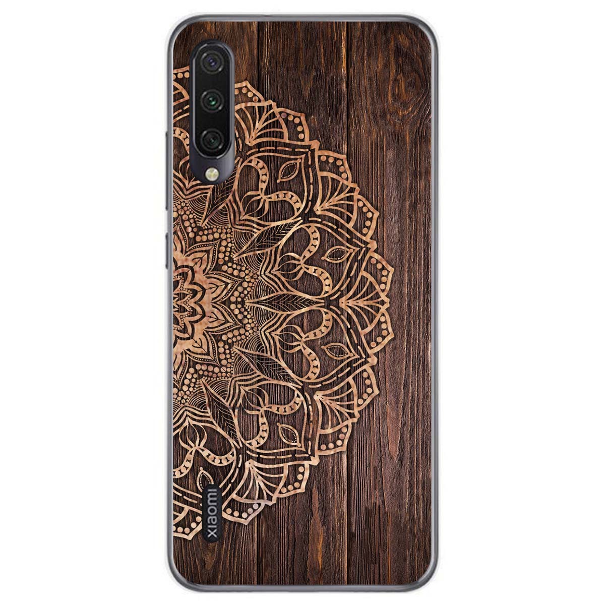 Funda Gel Tpu para Xiaomi Mi A3 diseño Madera 06 Dibujos