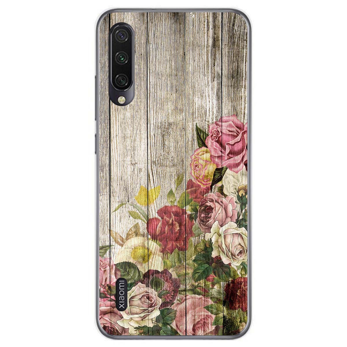 Funda Gel Tpu para Xiaomi Mi A3 diseño Madera 08 Dibujos