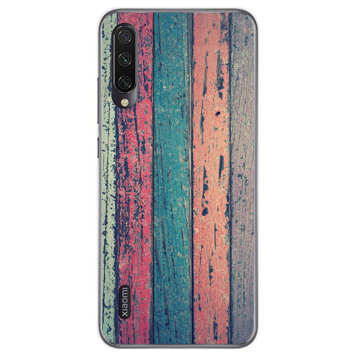 Funda Gel Tpu para Xiaomi Mi A3 diseño Madera 10 Dibujos