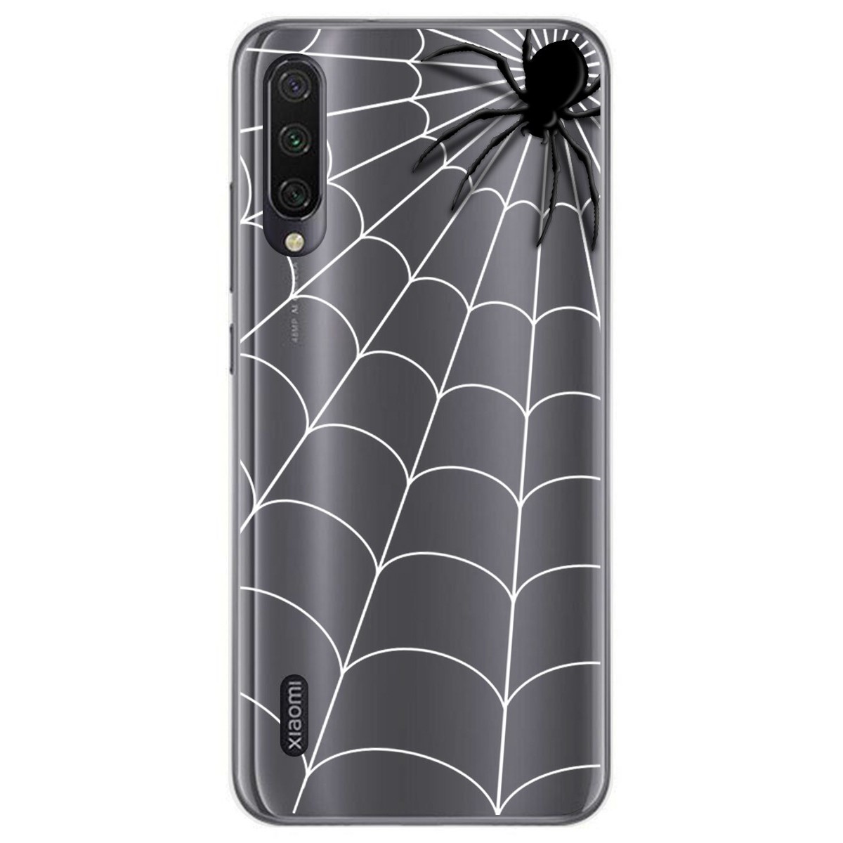 Funda Gel Transparente para Xiaomi Mi A3 diseño Araña Dibujos