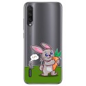 Funda Gel Transparente para Xiaomi Mi A3 diseño Conejo Dibujos