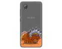Funda Gel Transparente para Alcatel 1 2019 diseño Bufalo Dibujos