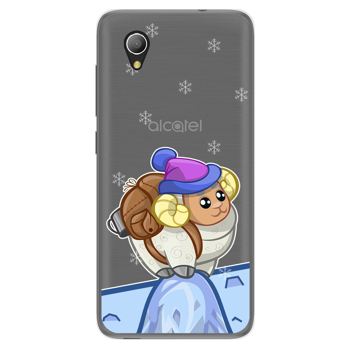 Funda Gel Transparente para Alcatel 1 2019 diseño Cabra Dibujos