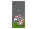 Funda Gel Transparente para Alcatel 1 2019 diseño Conejo Dibujos