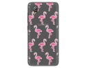 Funda Gel Transparente para Alcatel 1 2019 diseño Flamenco Dibujos