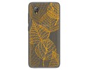 Funda Gel Transparente para Alcatel 1 2019 diseño Hojas Dibujos