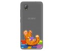 Funda Gel Transparente para Alcatel 1 2019 diseño Leopardo Dibujos
