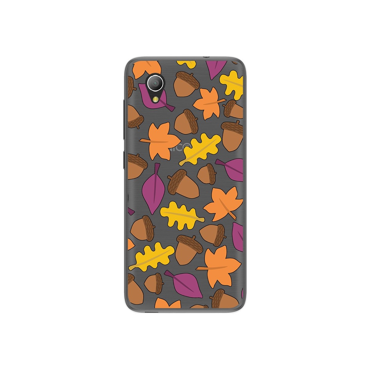 Funda Gel Transparente para Alcatel 1 2019 diseño Otoño Dibujos