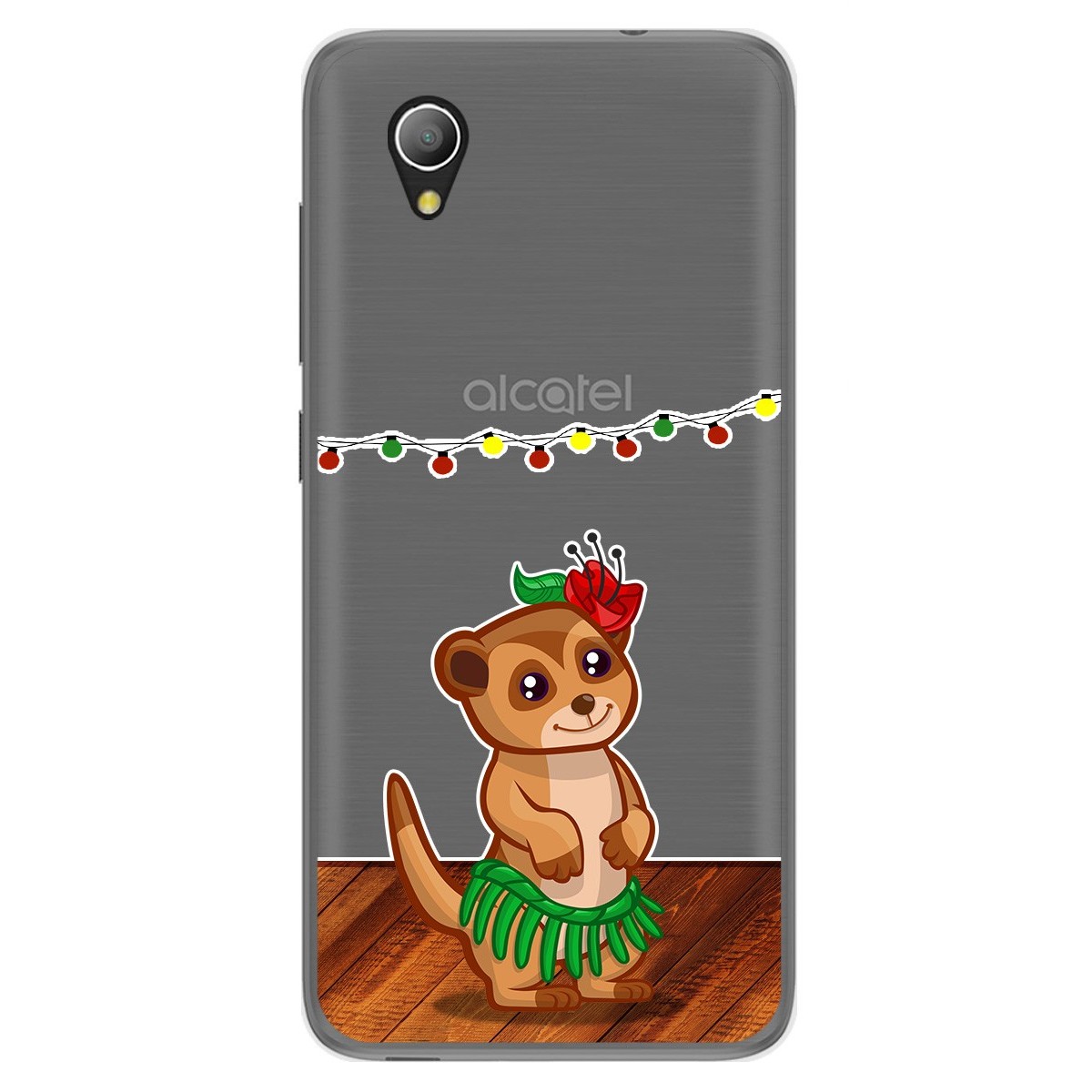 Funda Gel Transparente para Alcatel 1 2019 diseño Suricata Dibujos
