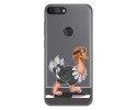 Funda Gel Transparente para Alcatel 1S 2019 diseño Avestruz Dibujos