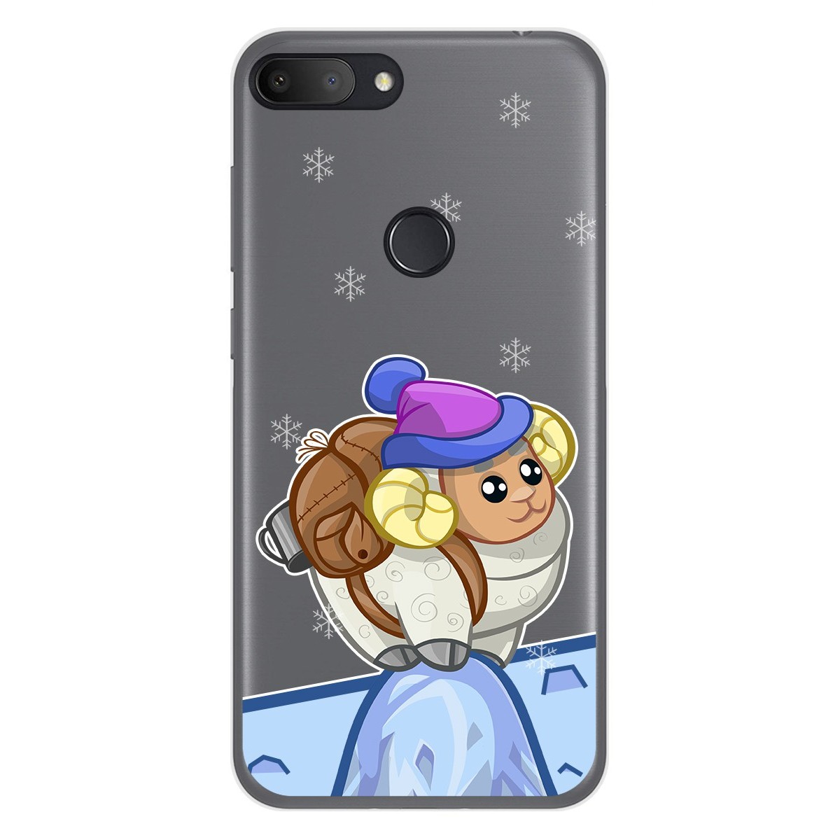 Funda Gel Transparente para Alcatel 1S 2019 diseño Cabra Dibujos