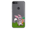 Funda Gel Transparente para Alcatel 1S 2019 diseño Conejo Dibujos